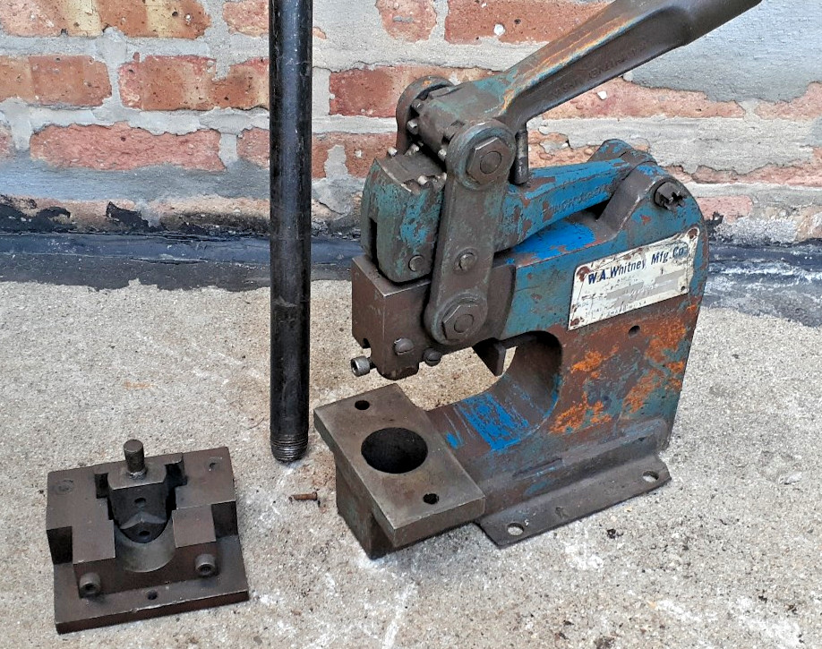 W.A. Whitney USA Punch No. 91 Lever Operated 10 Ton with Xtra