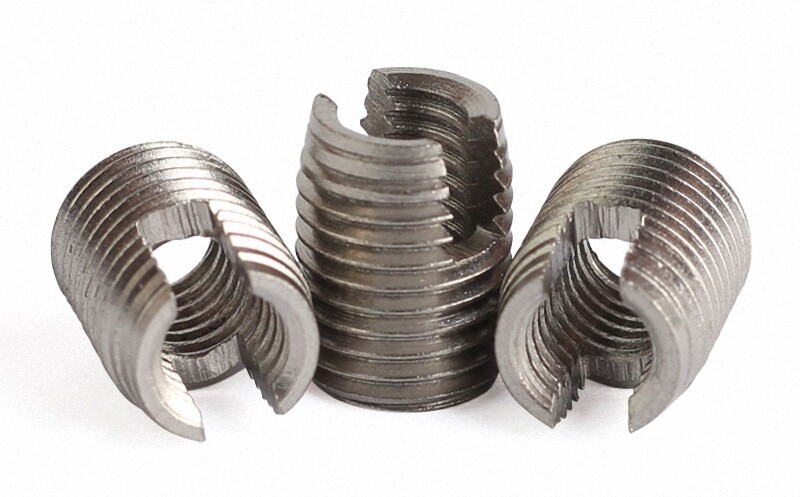 2Pcs M12×1.75mm Stainless Steel Solid Insert Thread Repairing Metal Threads [M2]