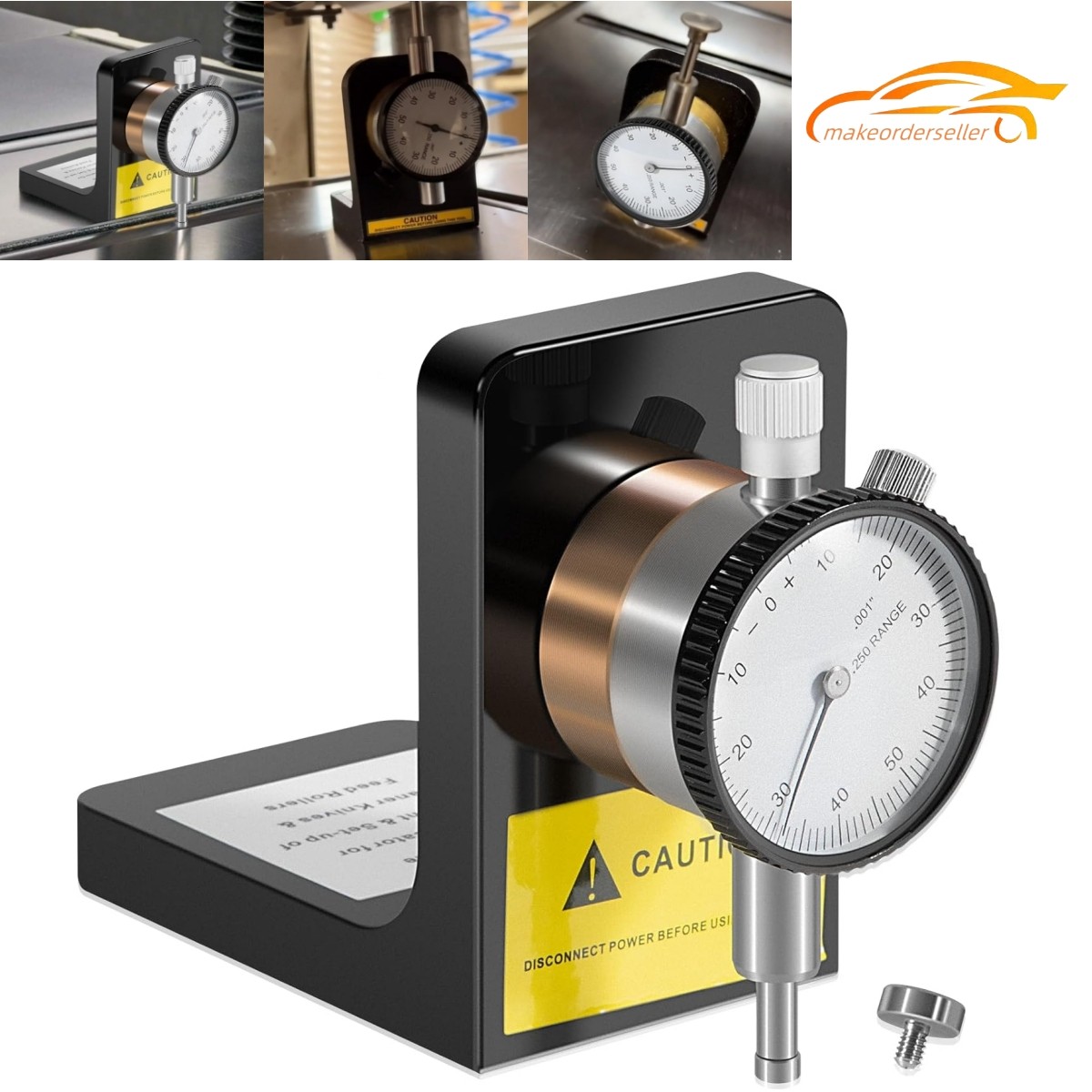 W1218A Dial Indicator Rotates 360° Powerful Magnetic Base for Planers Jointers