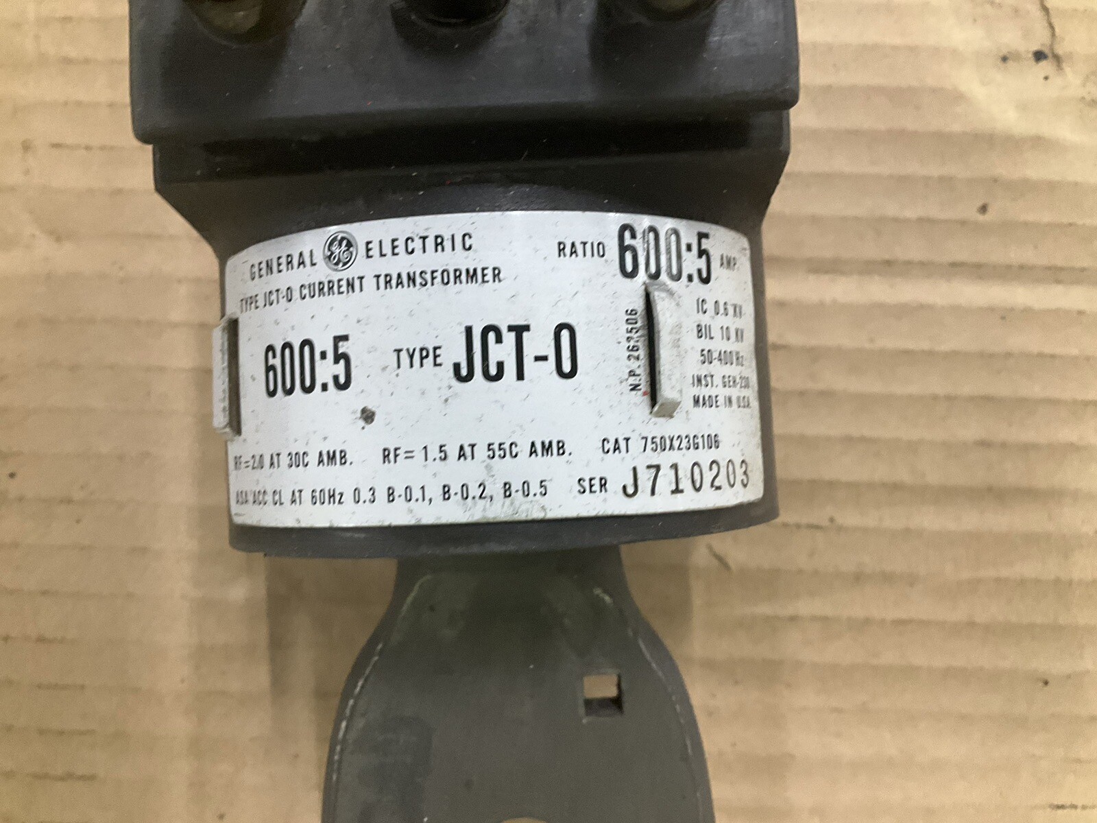 GE Type JCT-0 Current Transformer 600:5 Ratio 750 x 23G106 Multiples Available