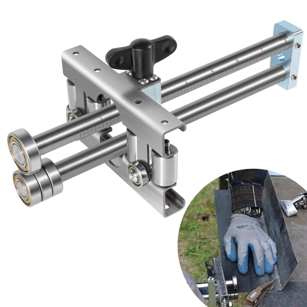 2204 Uni Bender Sheet Metal Bending Tool Adjustable Bend Height From 3/8″ to 8″