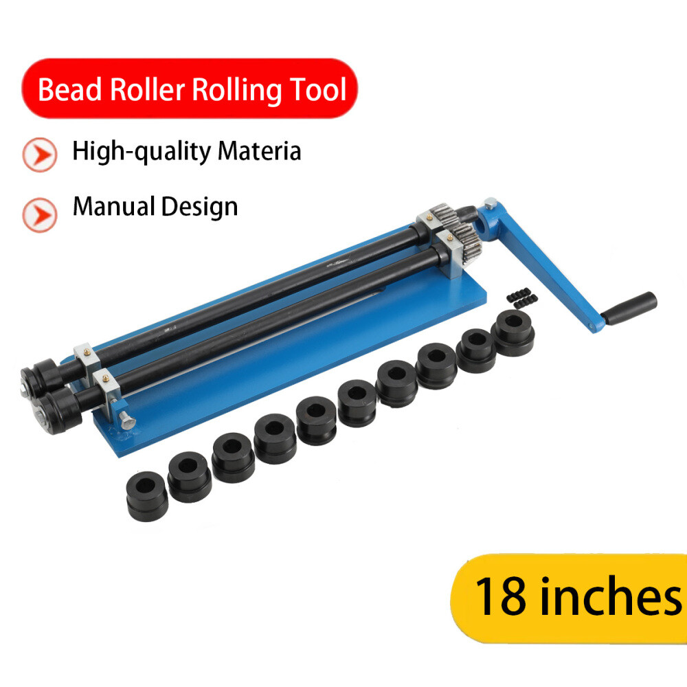 18′ Sheet Metal Bead Roller Machine w/6 Sets Dies Manual Heavy Duty Flaring Tool
