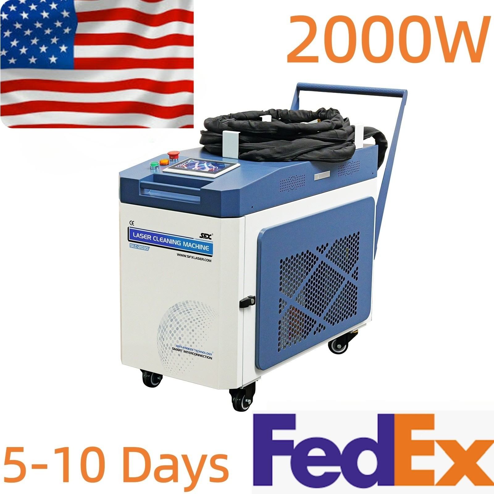 US SFX 2000W Fiber Laser Cleaning Metal Rust Removal Machine for Paint Stains