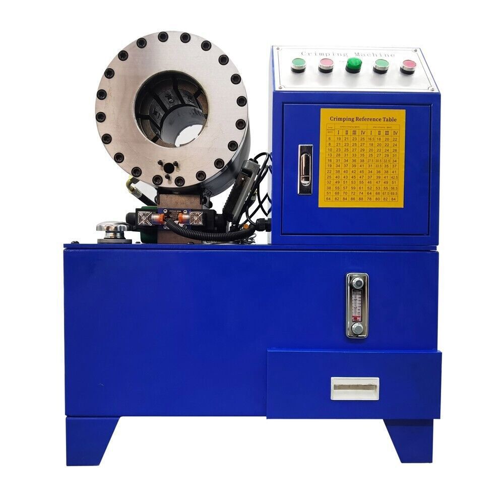 6-51mm Bench Electric Hydraulic Hose Clamping Machine Vertical Pipe Shrinking