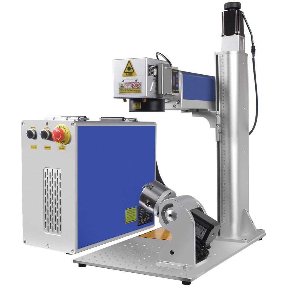 60W Auto Focus JPT MOPA M7 Fiber Laser Marking Engraving Machine Engraver Marker