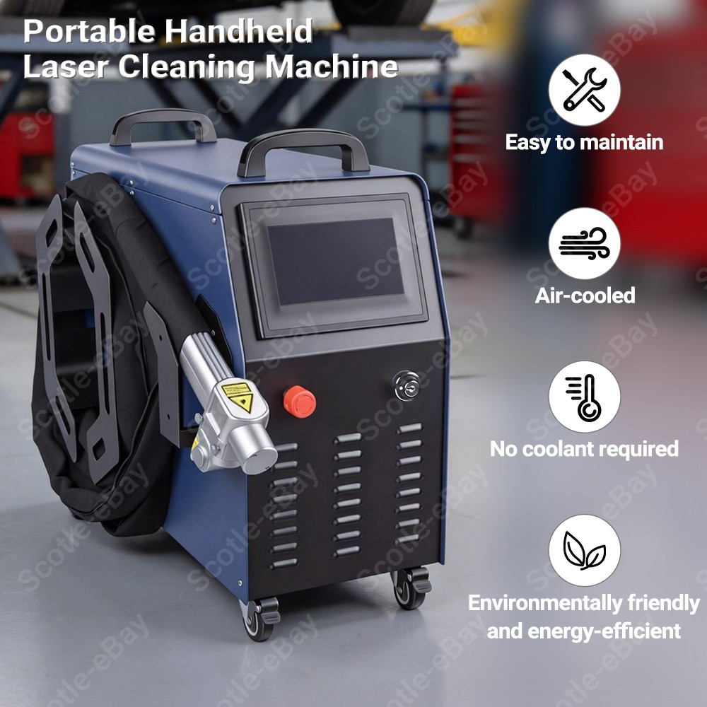 Air Cooled 1500W Fiber Laser Cleaning Machine For Cleaning Rust/Oil/Paint Remove