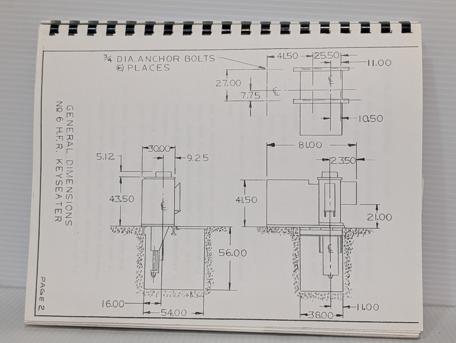 Lot of 2: Mitts & Merrill, Inc. 6-H.F.R. Hydraulic Keyseater Reference Manuals
