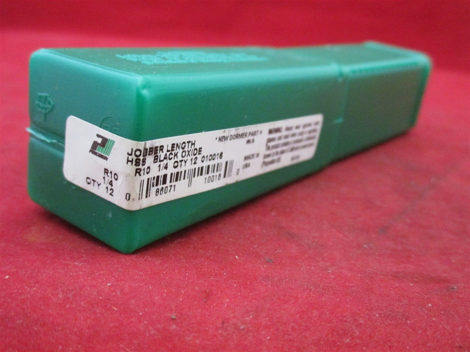 Precision 010016 Jobber Length R10 1/4 HSS Black Oxide