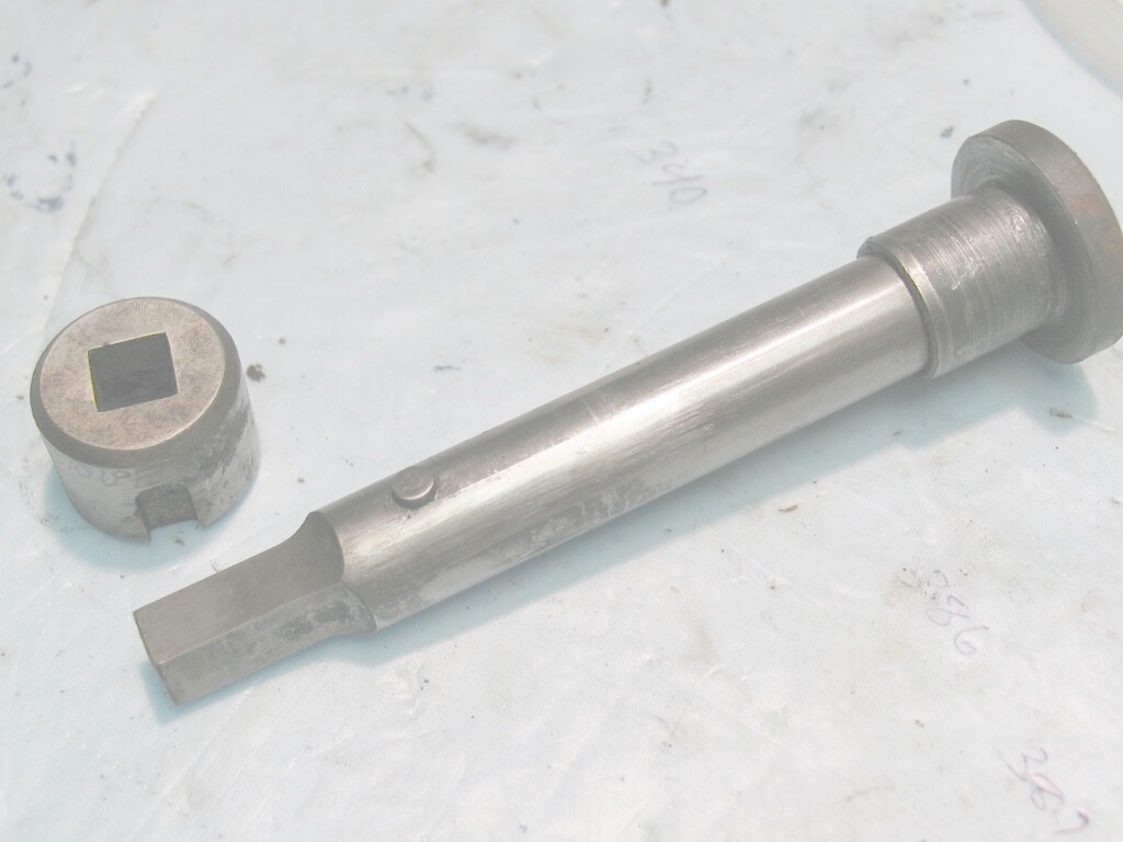 One UNIPUNCH Square Punch, Die + Collar set (0.3437sq”x 0.370sq”die), (Lot 18n)