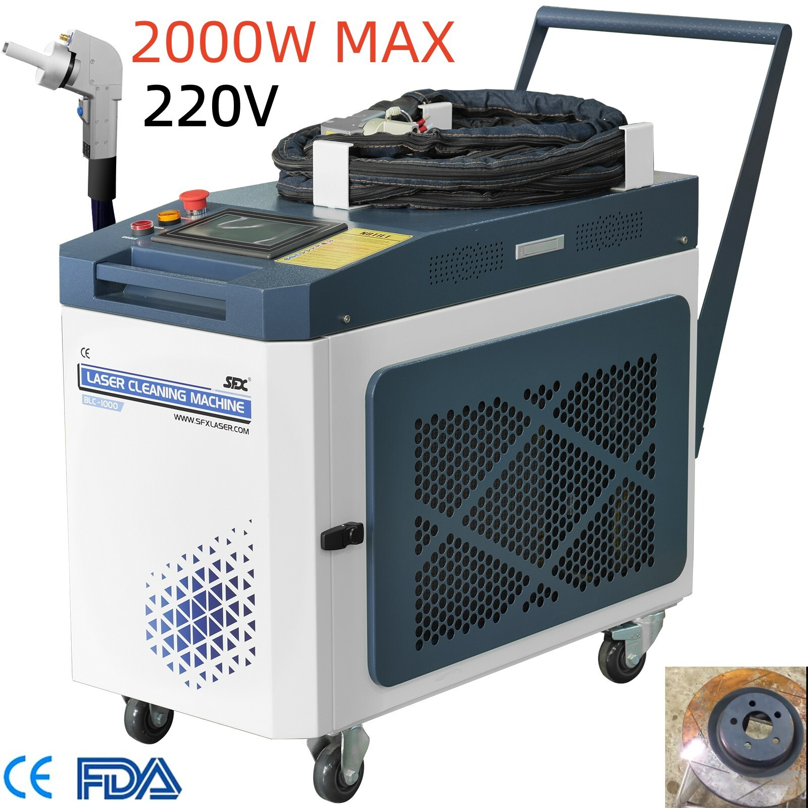 SFX 2000W Metal Paint Cleaner Laser Derusting Machine Laser Rust Removal Machine