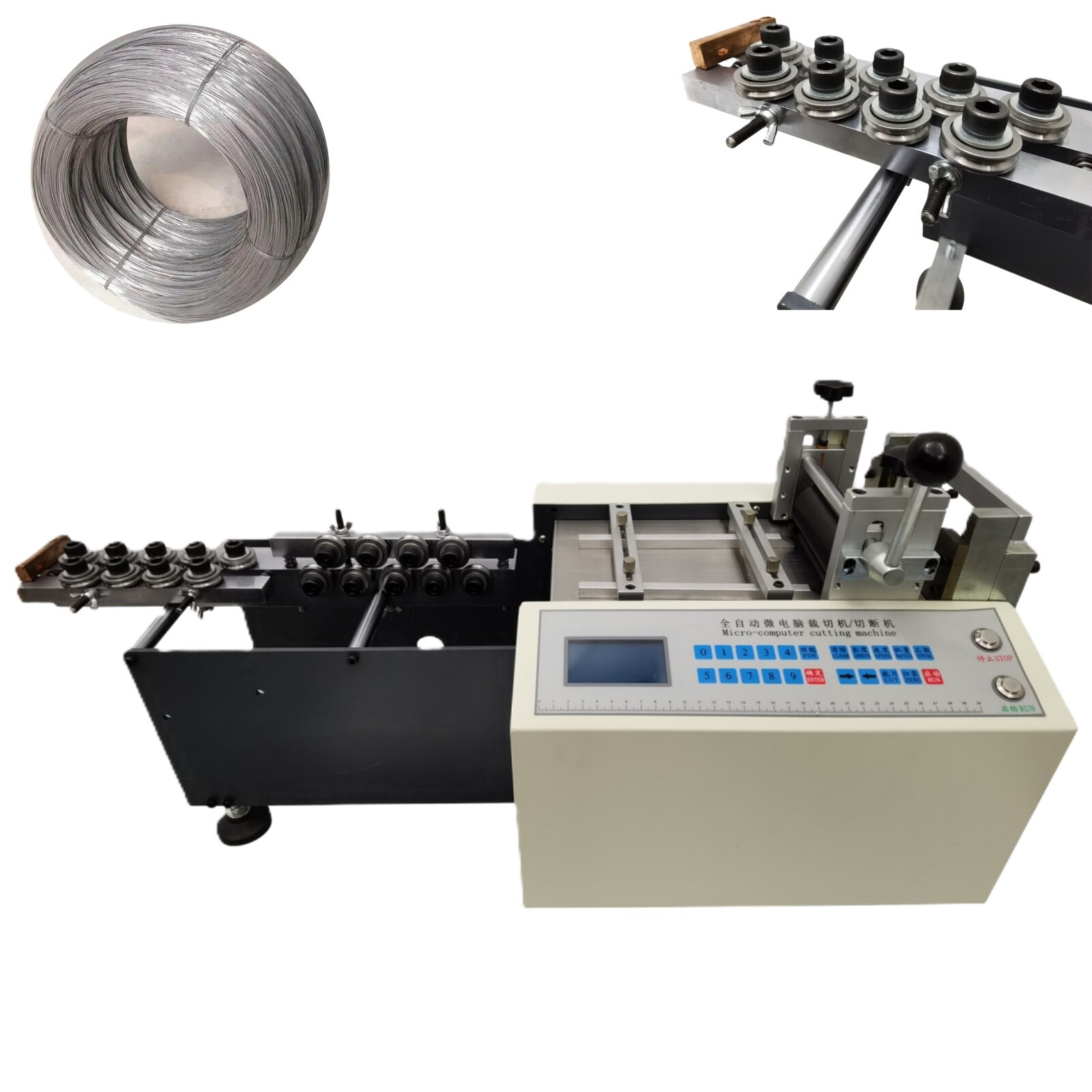 220V 600W Auto Metal Wire Materials Straightening and Cutting Machine 1MM-1M