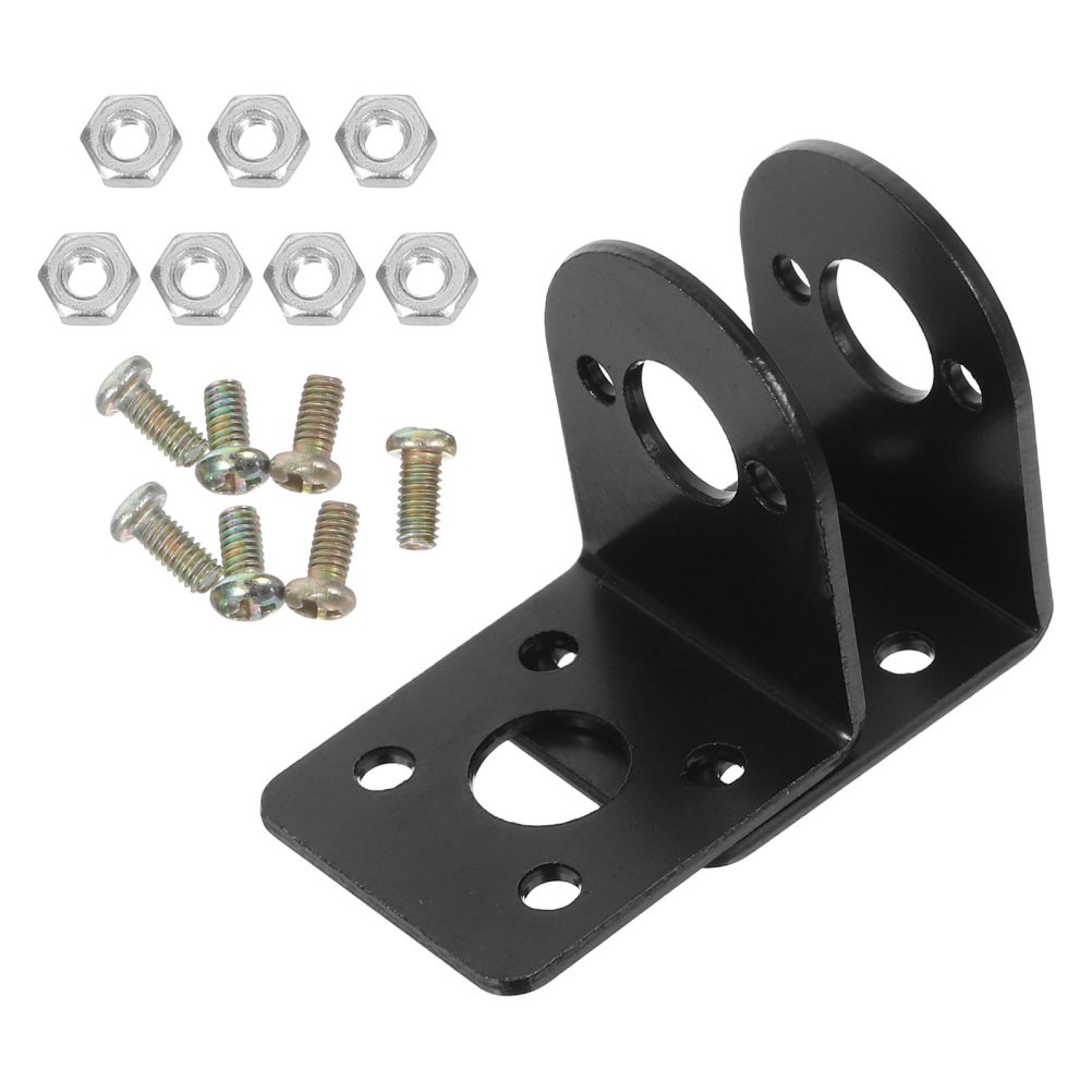 2pcs Motor Mounting Bracket Base: Sturdy Metal L-Shape Holder For 370/380/390