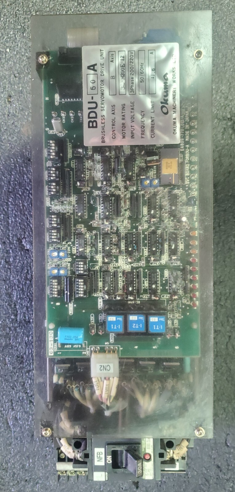 Okuma BDU-50A Brushless Servo Motor Drive Z Axis