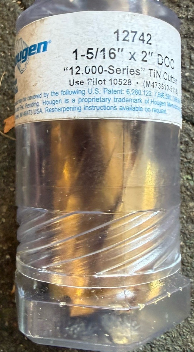 Hougen 12742 1-5/16″ X 2″ “12,000-Series” TiN Annular Cutter FREE SHIPPING