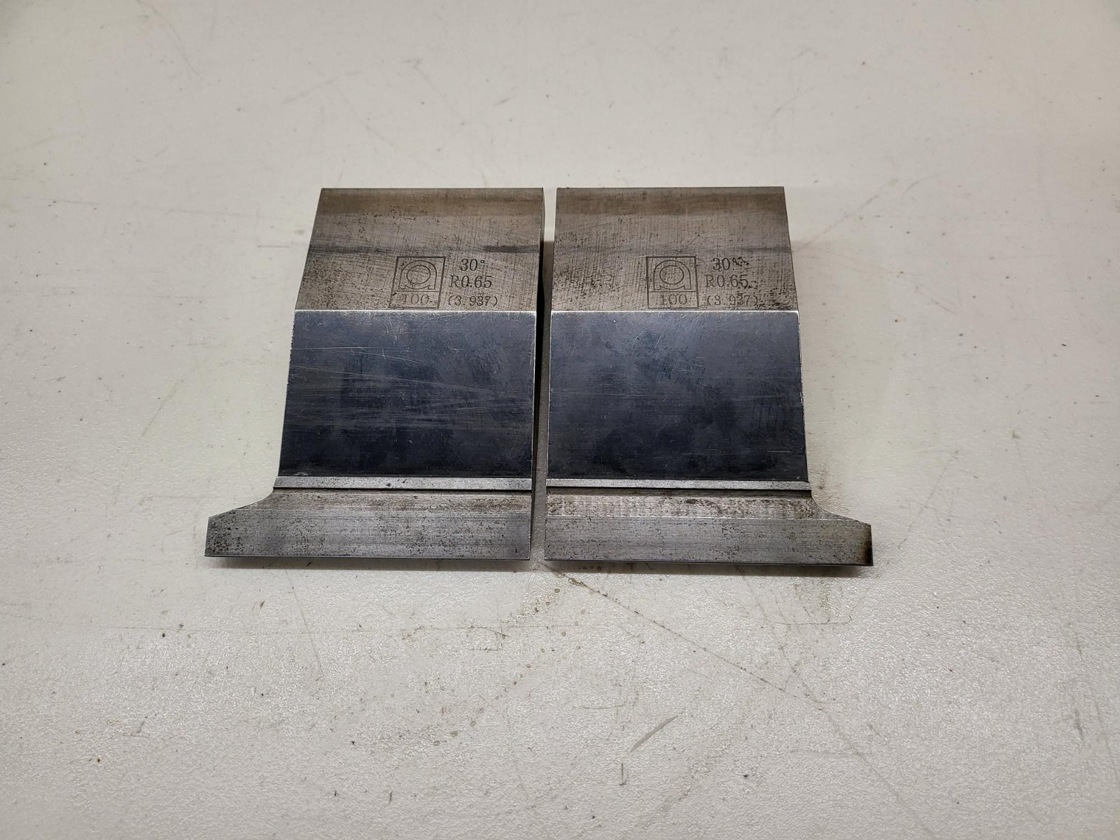 Amada Press Brake Tooling Acute Punch Modified Sectionalized 7.75″ R.065 30°