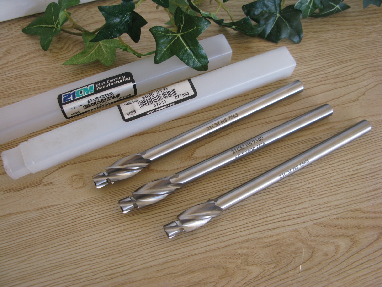 LOT OF 3 NEW 21CM HS 1565 Counterbore 5/16 + 1/32 USA