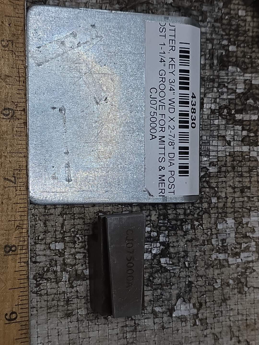 Mitts & Merrill Keyseater Cutter – CJ-07500-0A 3/4″ WD 2 7/8″ DIA 1 1/4″ GROOVE