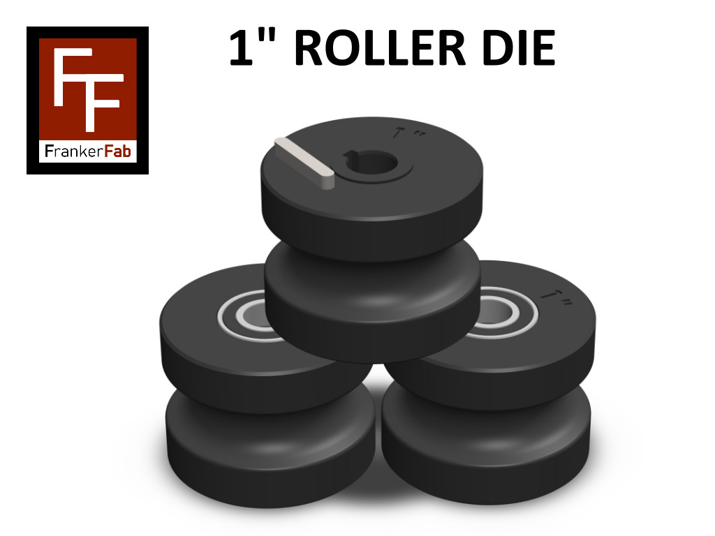 TR60 Tube Roller Dies, 1” Round Tubing for TR-60 Bender, Full Set