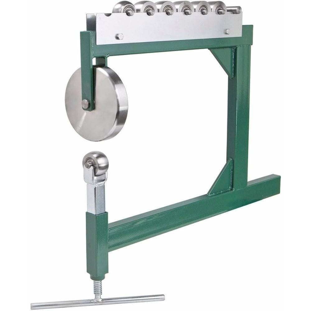Sturdy Sheet Metal Shaping Workbench with English Wheel for Benchtop Fabrication