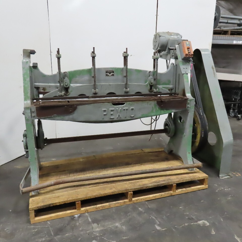 Pexto U-162-E 63″ x 16ga Sheet Metal Mechanical Shear 2Hp 208-230/460V Tested