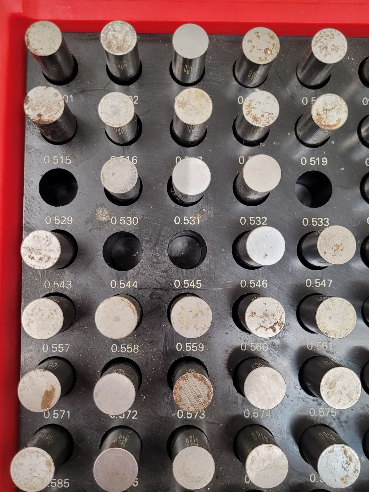 MHC STEEL PIN GAGE SET – 125 Piece M3 .501-.625”