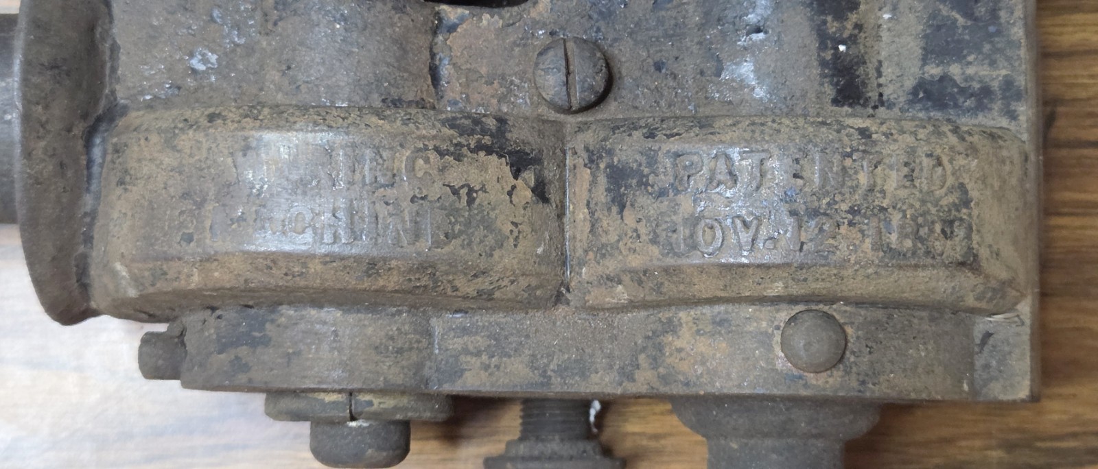 Peck Stow & Wilcox Tinsmith Burring Machine Hand Crank Sheet Metal Tool Antique