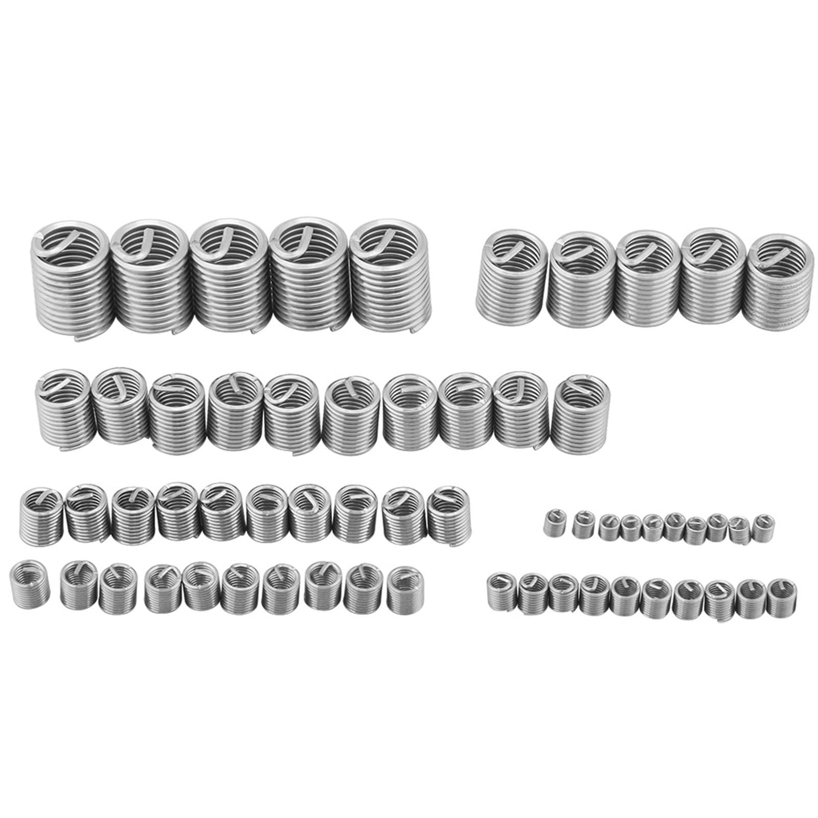 Wire Insert Thread,Helicoil Thread Repair Kit 60Pcs Stainless Steel Wire Scre…