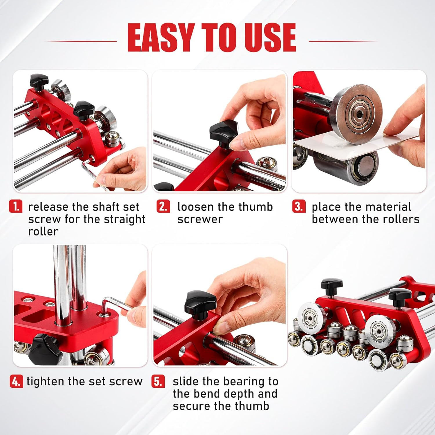 Sheet Metal Roller 2 Station Bender Roofing Tools Sheet Fabrication 0-100° Bendi
