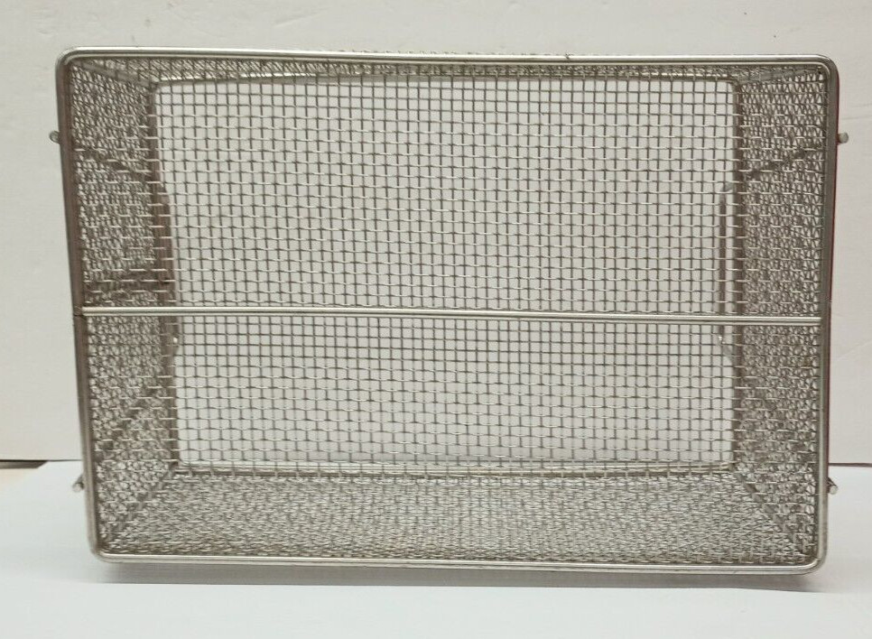 Parts Washing Basket MARLIN STEEL WIRE PRODUCTS Stainless Steel Mesh 12x18x12
