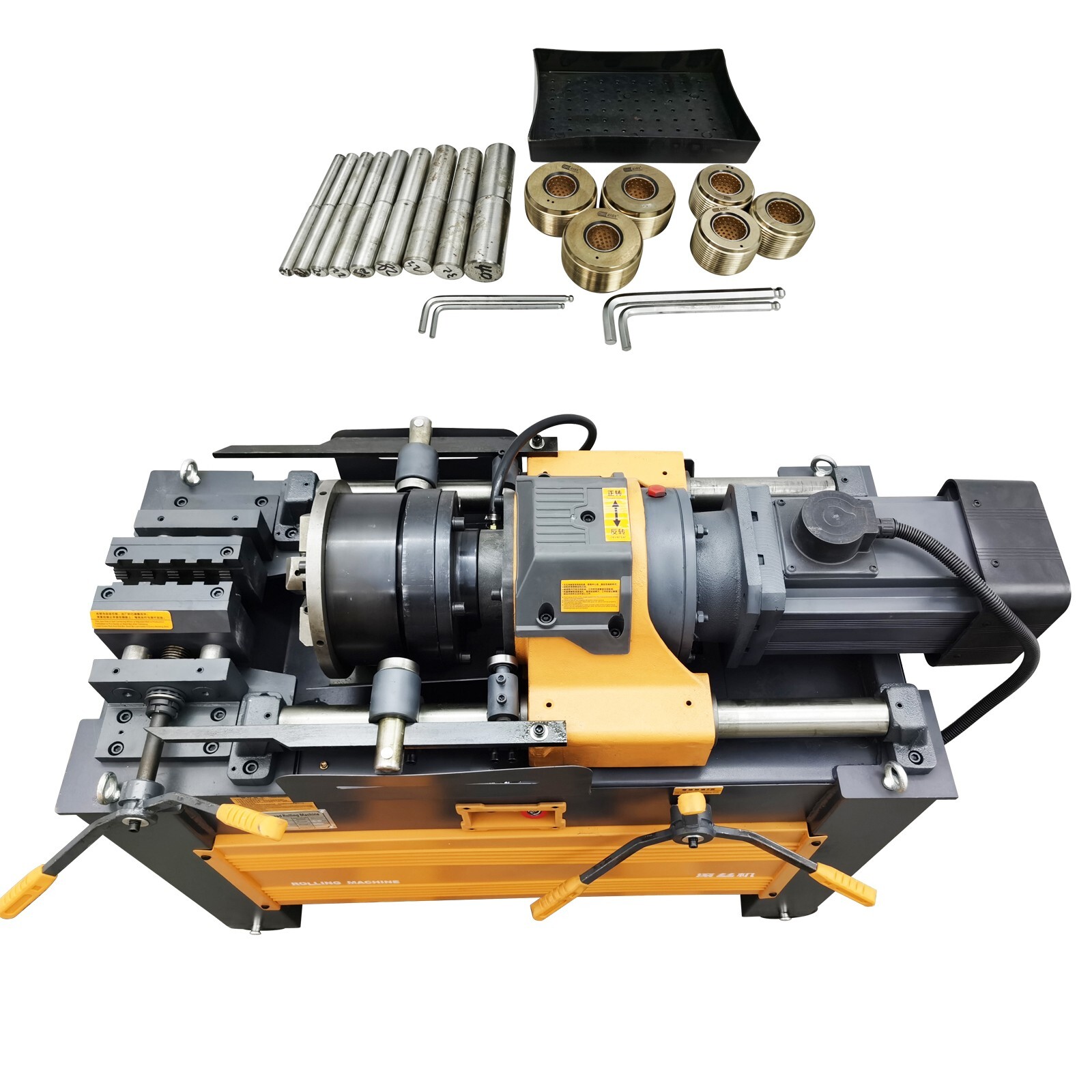 220V 3KW 3PH 0.6″-1.6″ Fully Auto Steel Bar Straight Thread Rolling Machine