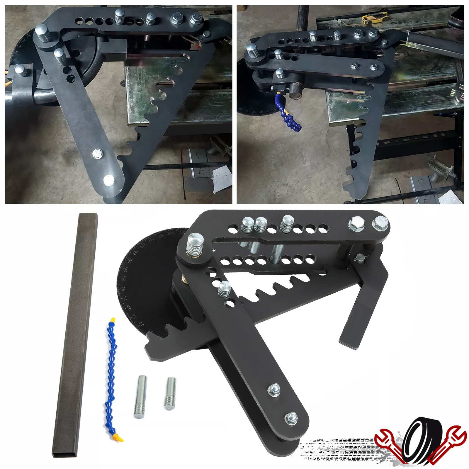 Steel Ratcheting Manual Pipe and Tube Bender -Bends up to 2″ diameter tubing