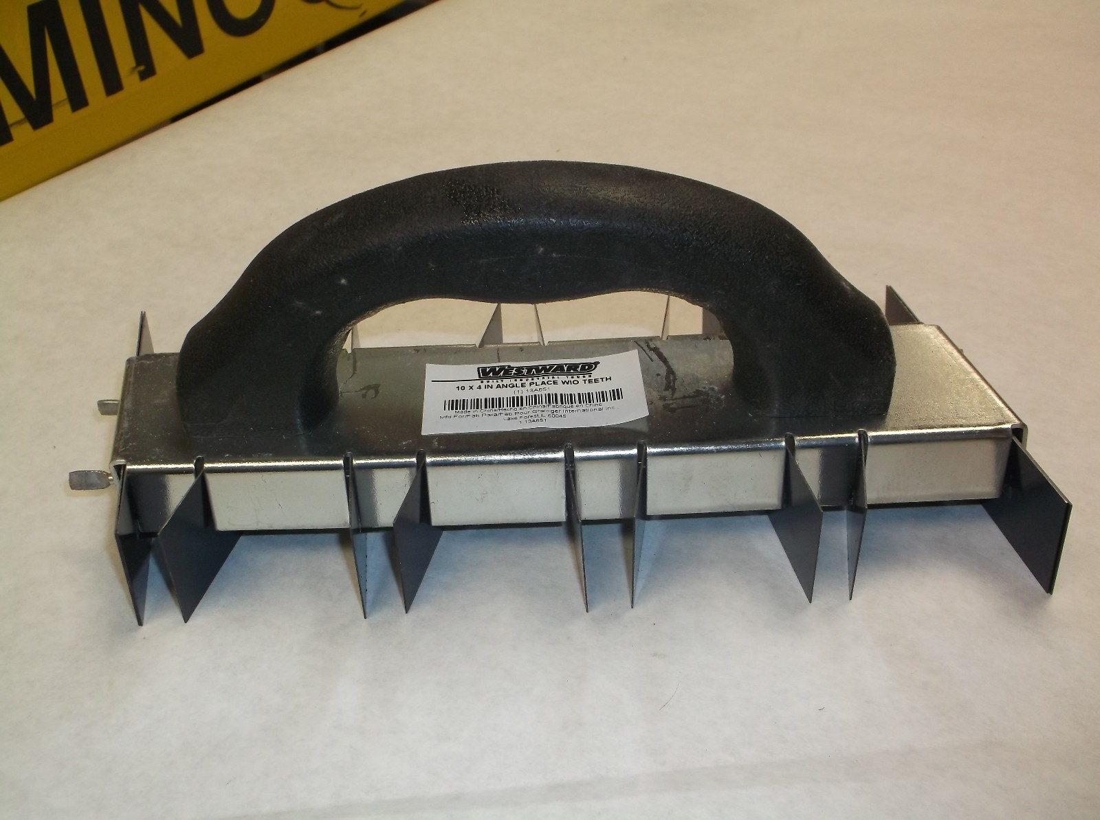 New 13A651 Angle Place Tool, w/o Teeth, 4×10 In, Blue Steel, Drywall, (E44J)