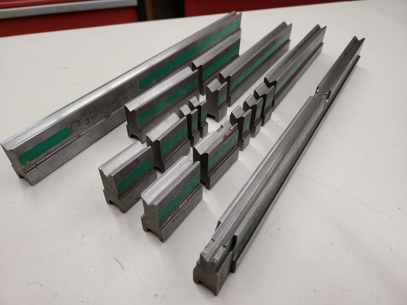 Amada Press Brake 3/8″ 1V Sash Rail Die 312-21 at 65.5″ Sectionalized SEE NOTES!