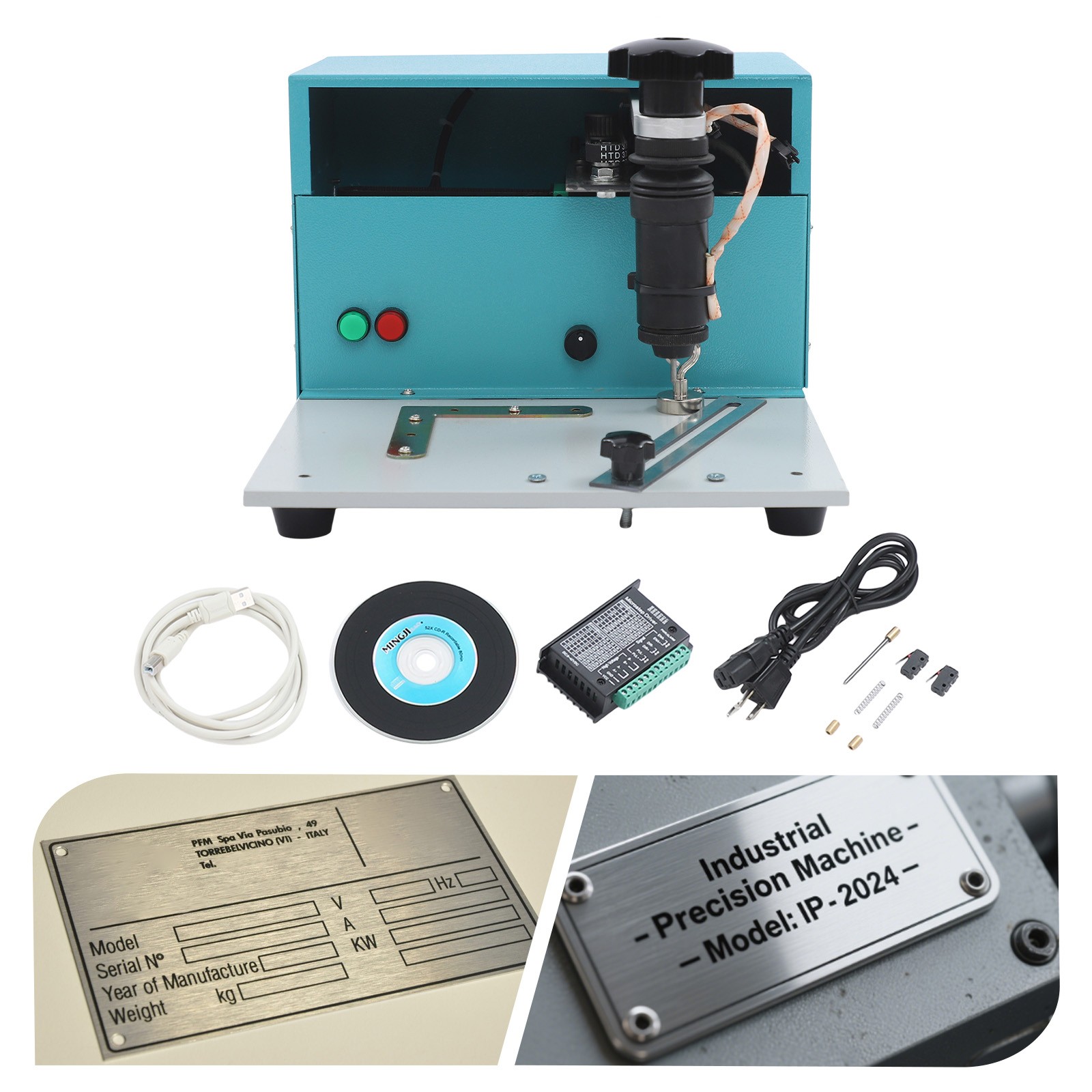 Metal Plate Marking Machine Industrial Electric Nameplate Marker 170mm ﻿*100mm ﻿