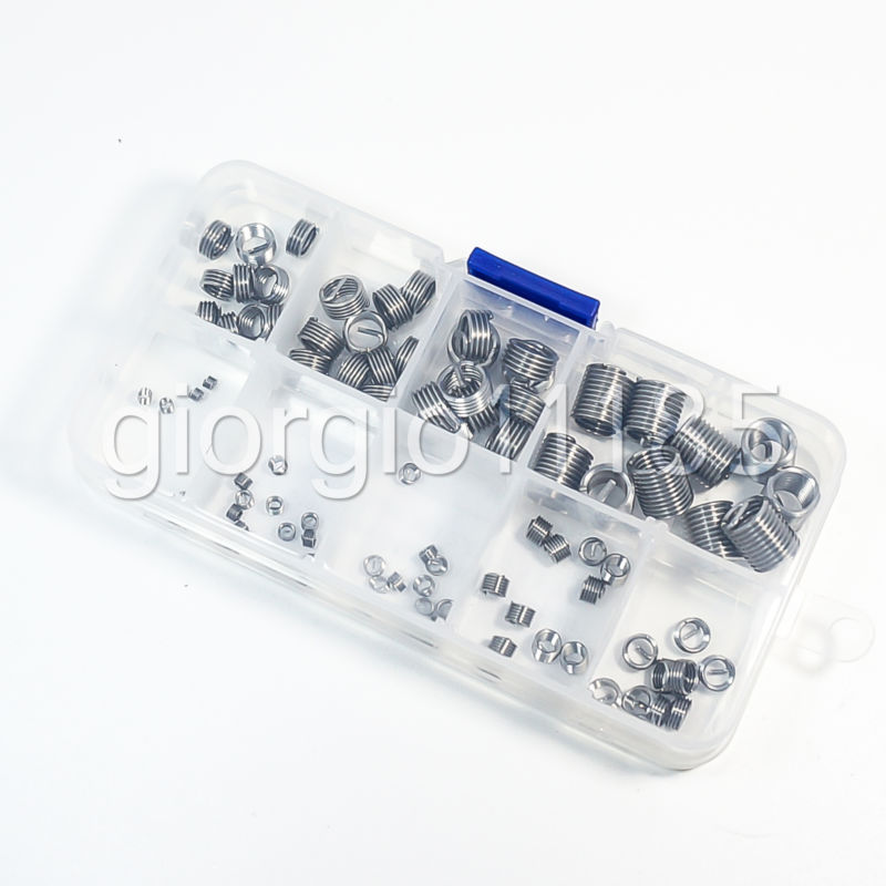 US Stock 90pcs Stainless Steel Thread Repair Insert Kit M2 2.5 3 4 5 6 7 8
