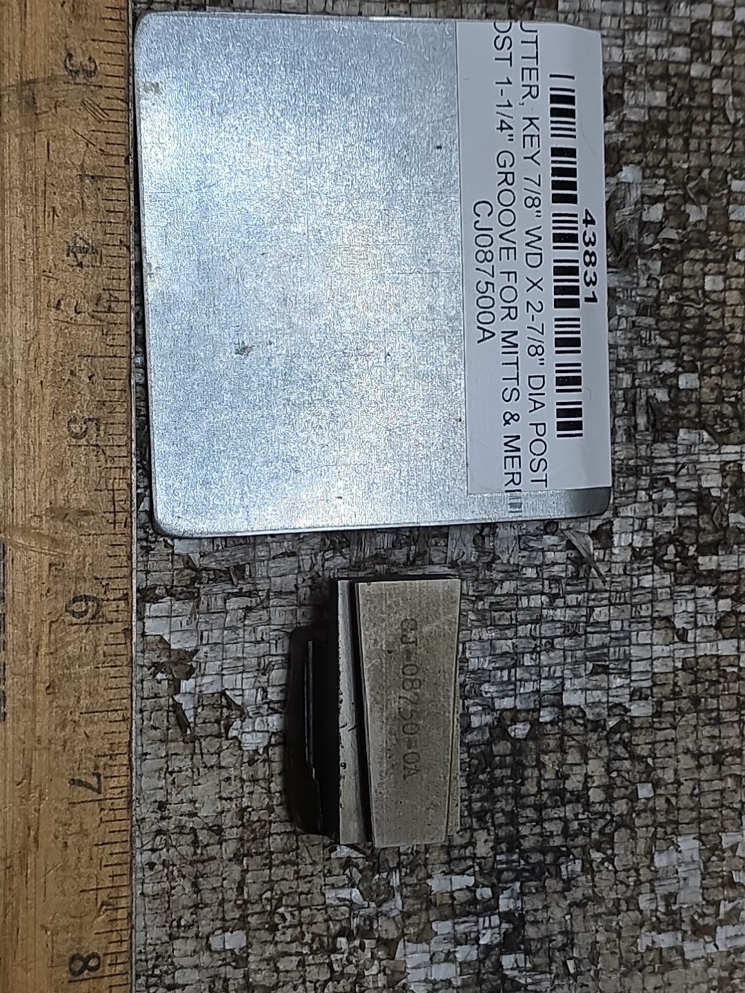 Mitts & Merrill Keyseater Cutter – CJ-08750-0A 7/8″ WD 2 7/8″ DIA 1 1/4″ GROOVE