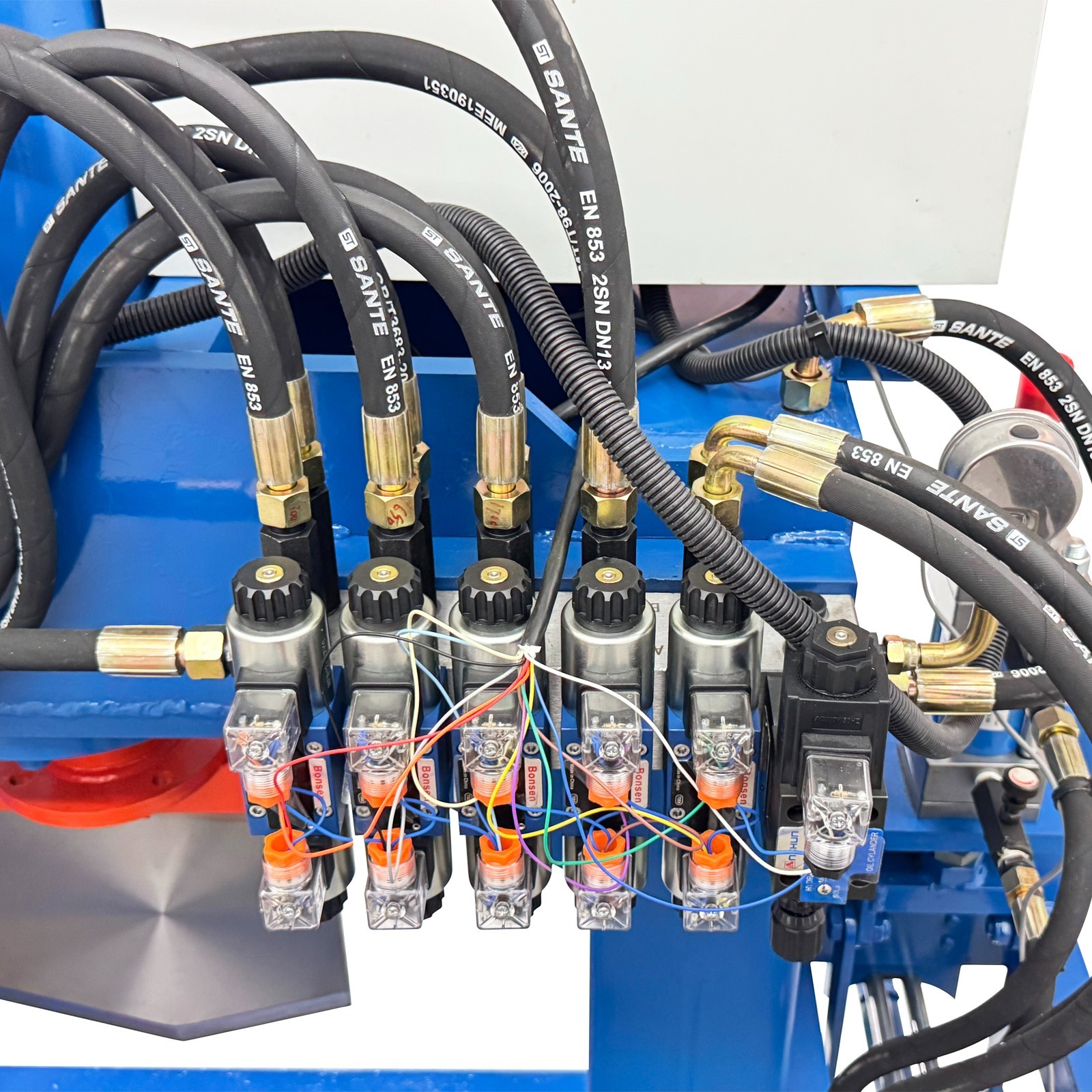 5-in-1 60 Ton Hydraulic Copper Extractor 220V 3PH Motor Stator Recycling Machine