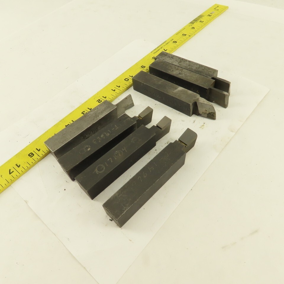 3/4″ Square Shank Carbide Tip Turning Grooving Parting Bits Lot Of 7
