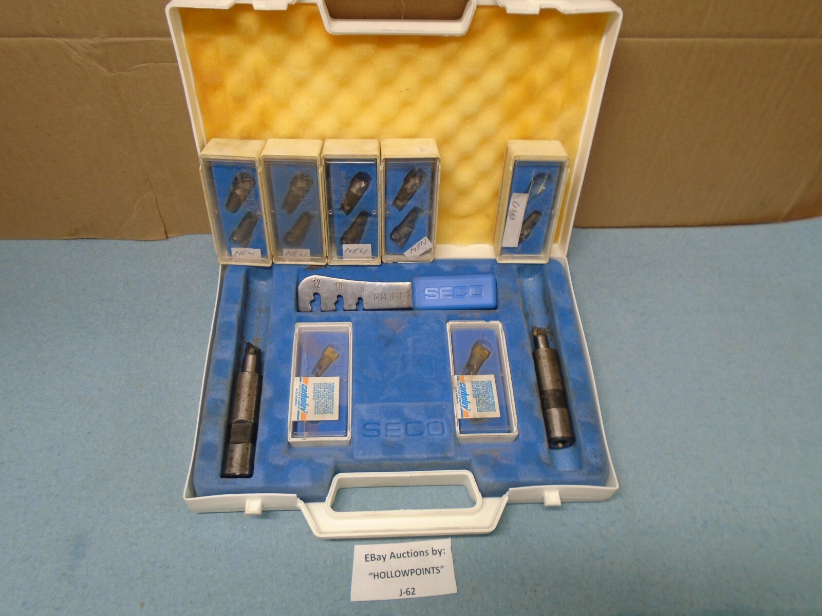 Seco 2 Piece 3/4″ Round Boring Bar Set Kit 10mm 12mm with NOS Inserts J62