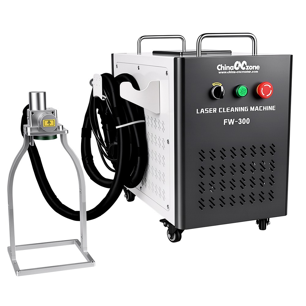 JPT 300W Portable Pulsed Laser Cleaning Machine Metal Rust Wood Paint Cleaner AU