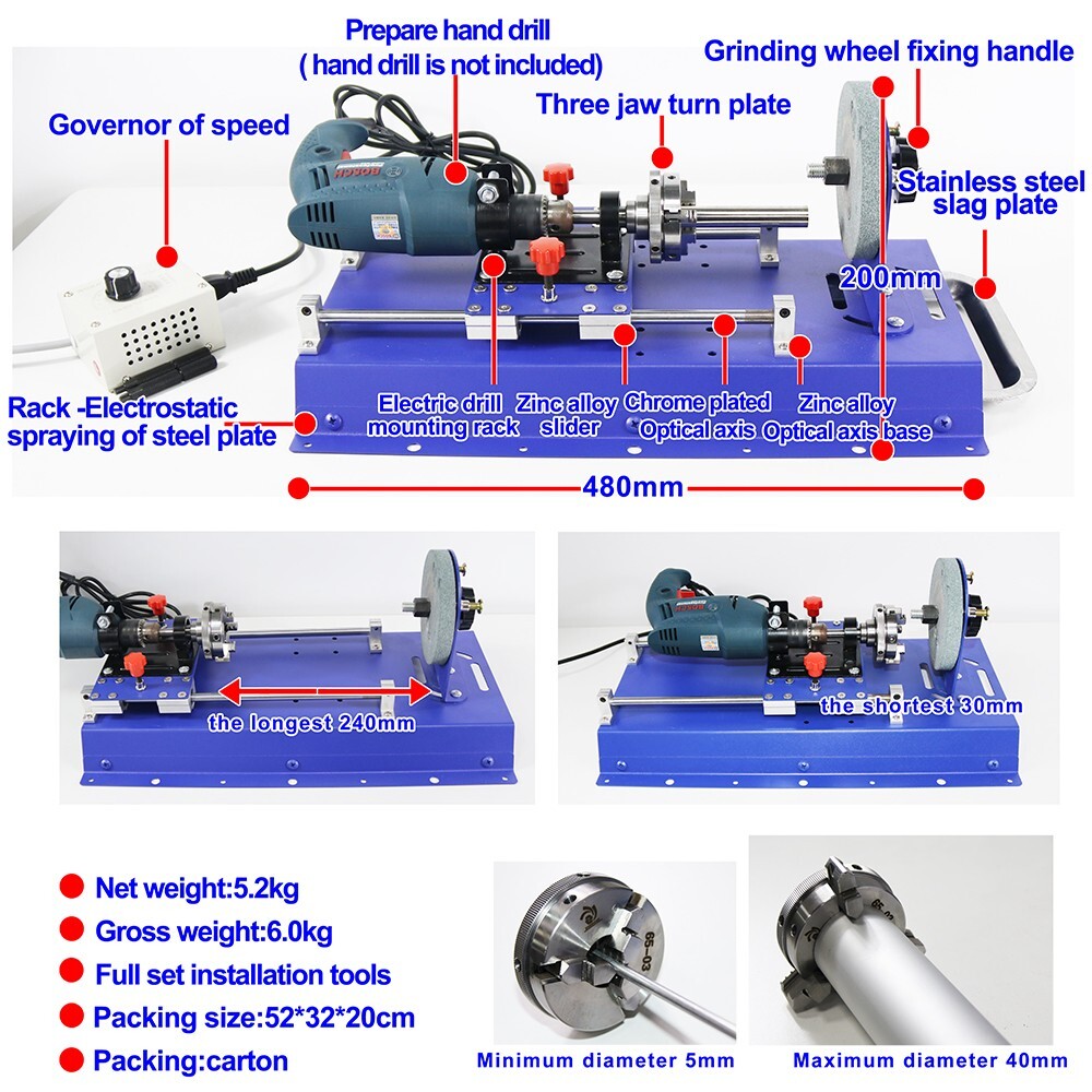 INTBUYING® TJ10 Small Metal Pipe Rod Multifunctional Processing Machine Industry