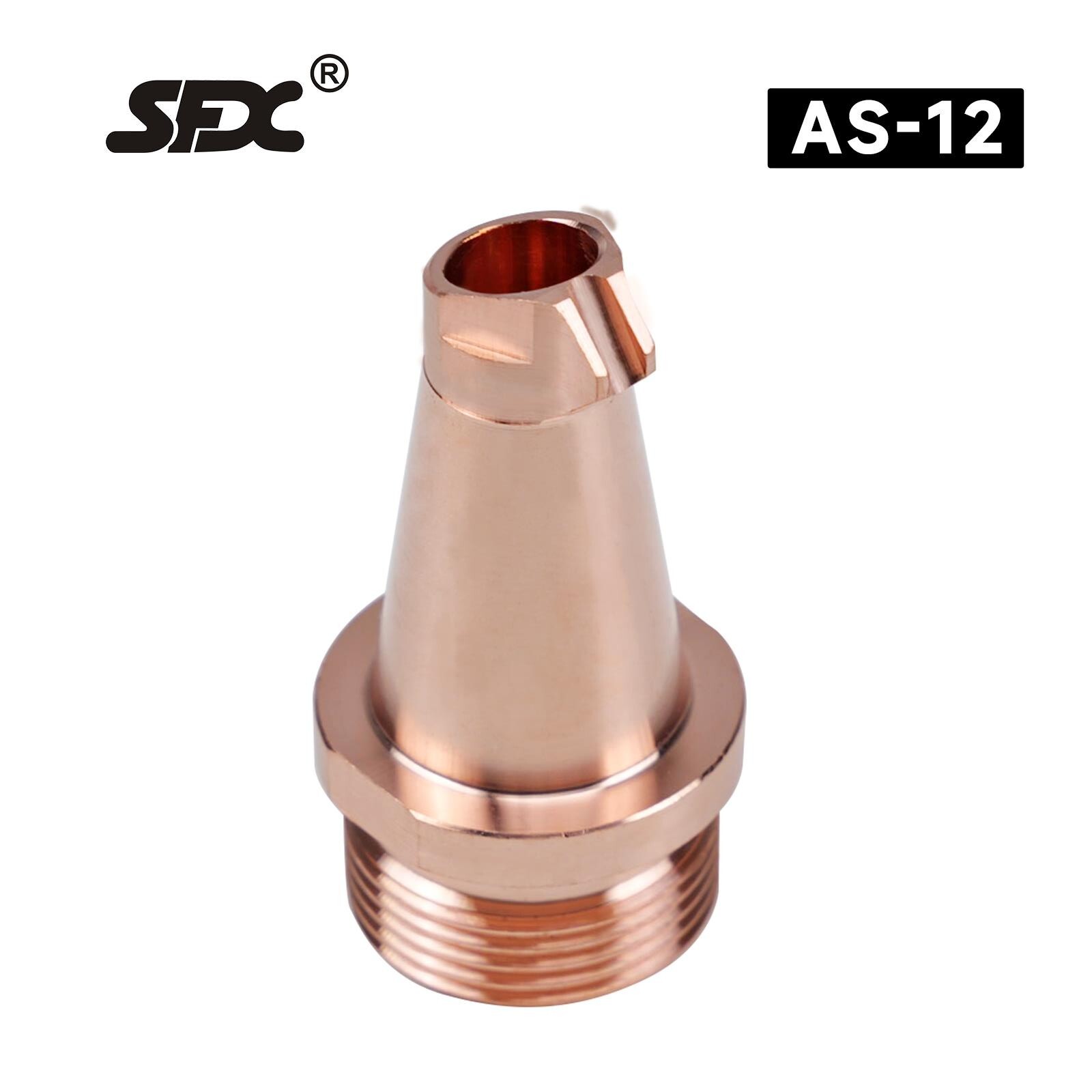 SFX 5Pcs AS-12 Laser Welder Copper Nozzle Thread M16 0.8/1.0/1.2mm Wire Guiding