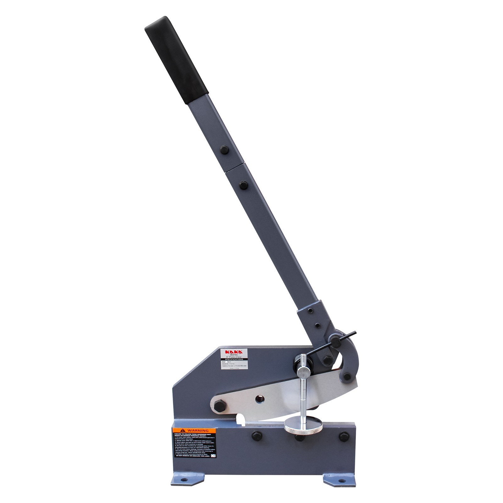 KAKA INDUSTRIAL Sheet Metal Cutter 8-Inch, 0.51 inch Round Bar Capacity, HS-8
