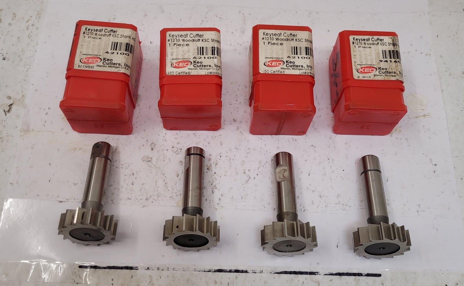 KEO Woodruff Keyseat Cutter 94160 #1210 – Lot of 4