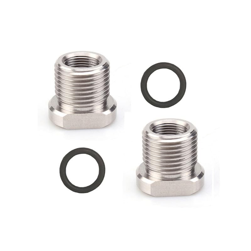 2 Pack 304 Stainless Steels Thread Protector, 1/2 x 28 Convert to 5/8×24 with…