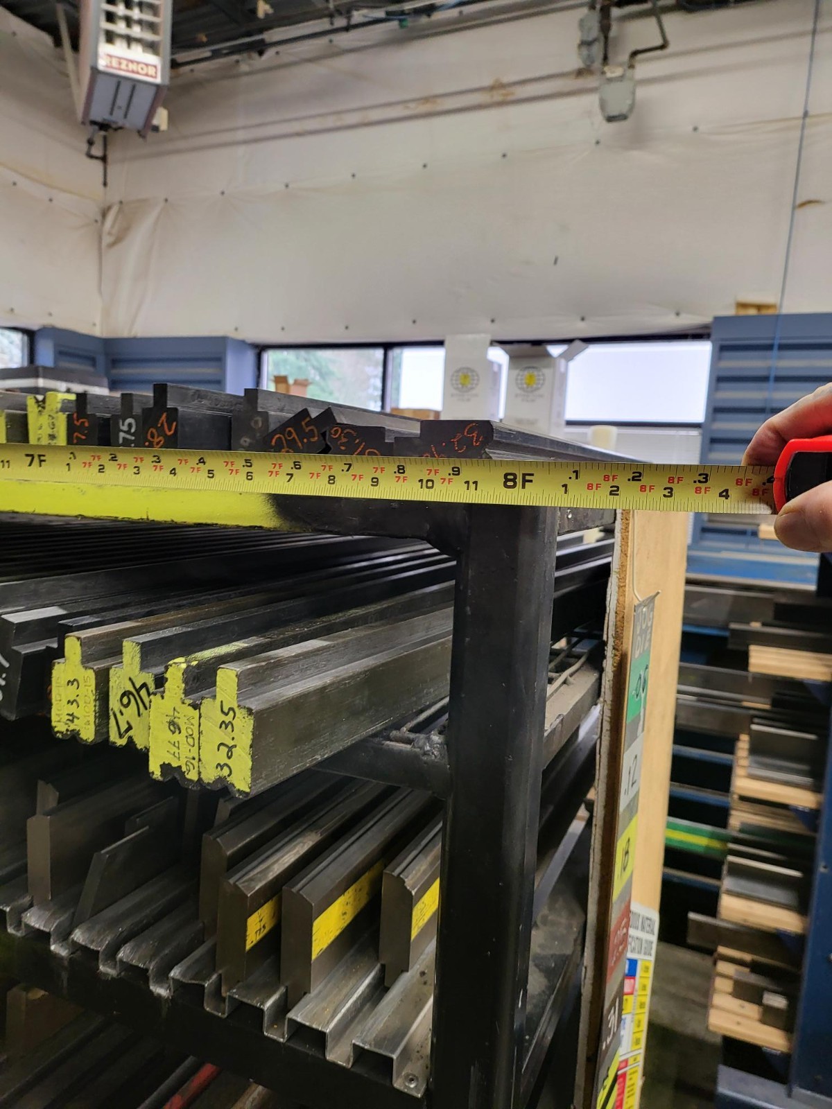 Heavy Duty Press Brake Tooling Rack and TONS of Offset Punches Dies and more!!!!