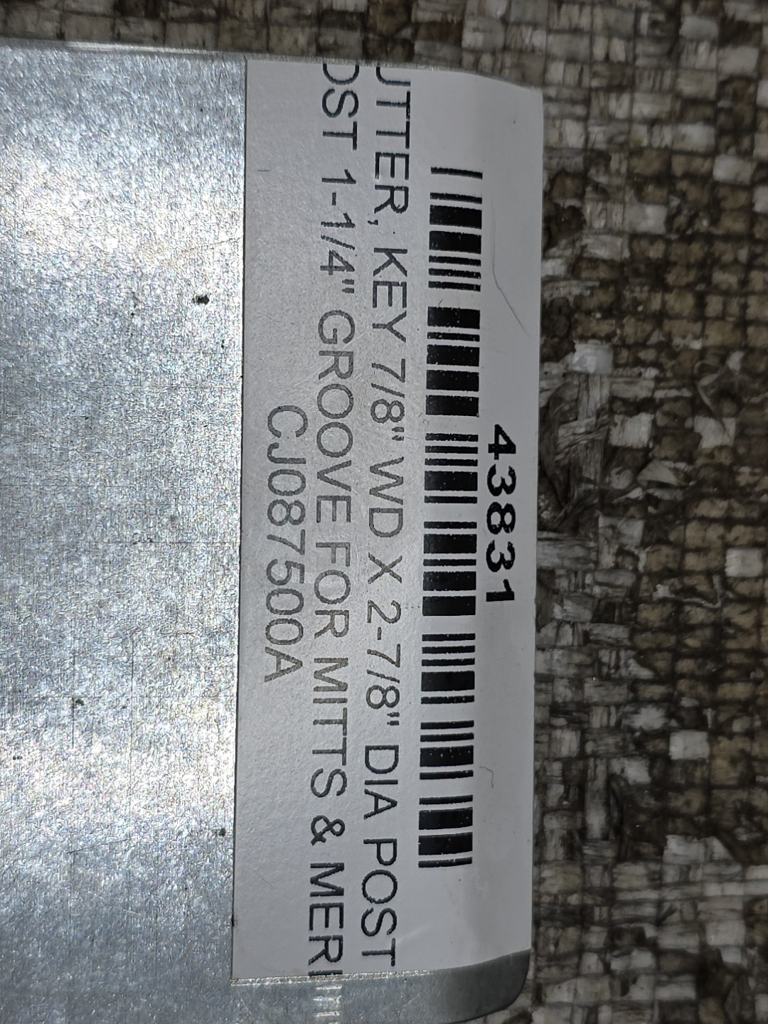 Mitts & Merrill Keyseater Cutter – CJ-08750-0A 7/8″ WD 2 7/8″ DIA 1 1/4″ GROOVE