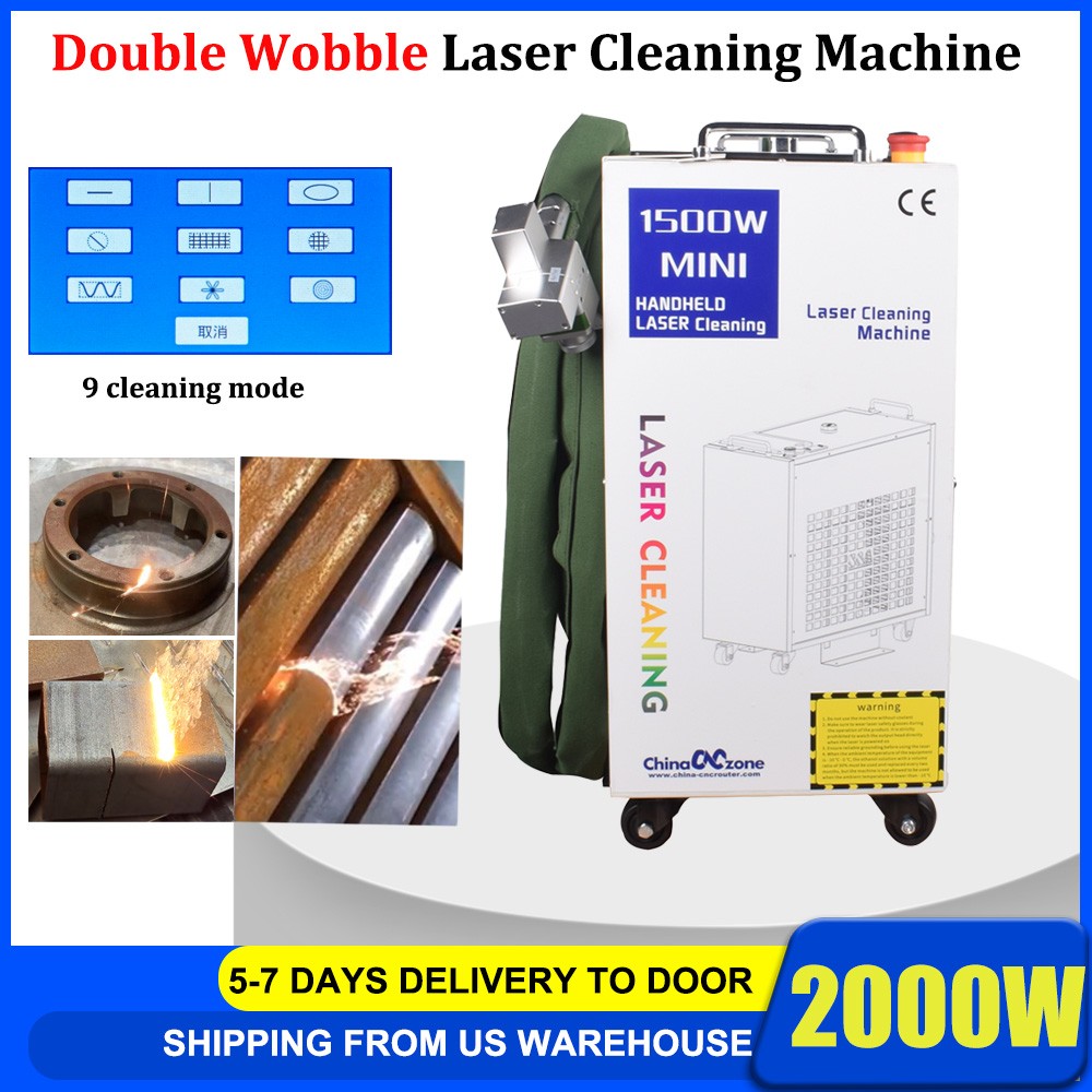 🔥HOT US Stock 2000W BWT Continuous Fiber Laser Cleaning Machine Rust Removal