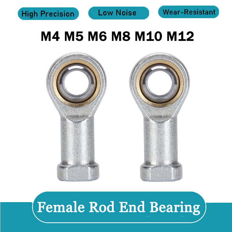 Female Rod End-Fish Eye Radial Bearing Joint High Precision M4 M5 M6 M8 M10 M12