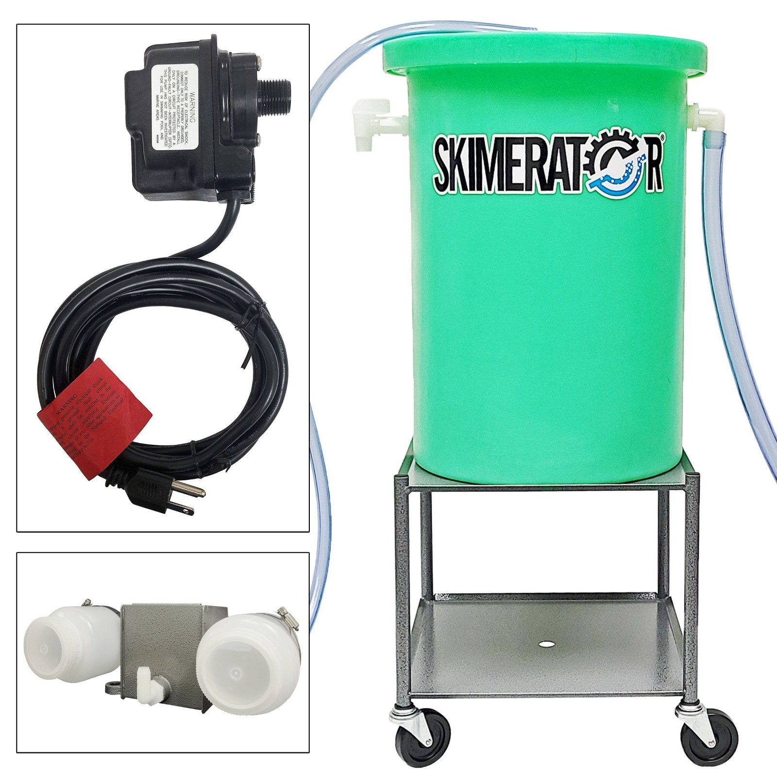 Skimerator Oil Skimmer PN 3200F-5040-3262HD Floating Draft Square Stand HD Motor